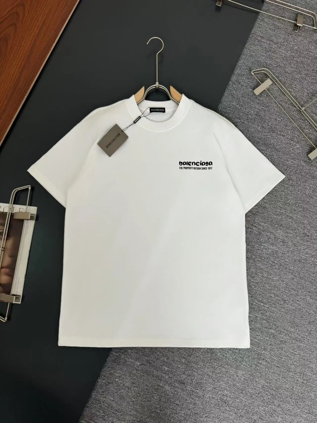 Balenciaga* *320g t logo New Arrival t ， ， Versatile ：Black White Sizes：S M L XL XXL
